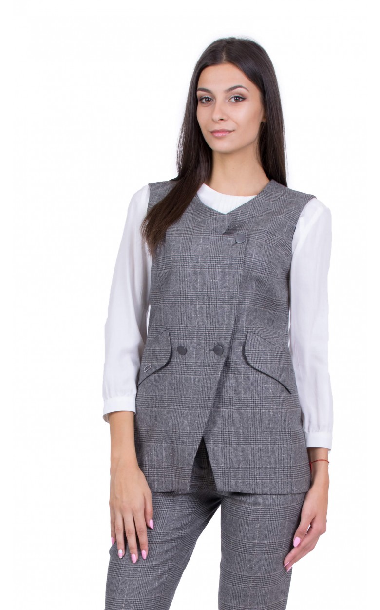 Grey wool sale vest womens